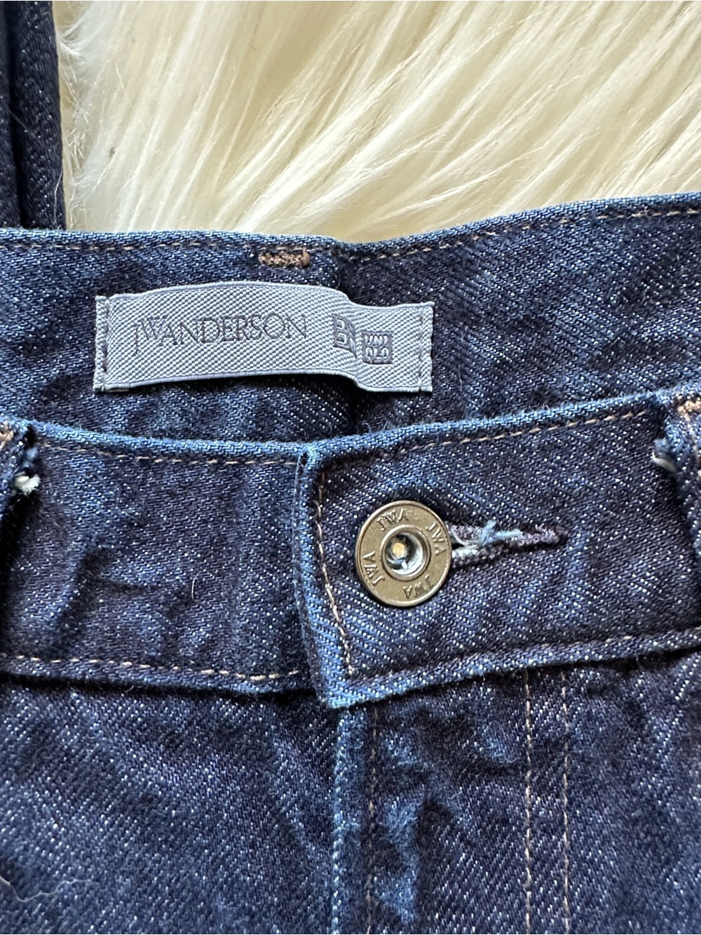 Uniqlo JW Anderson Navy Blue Straight Jeans - Picture 5 of 6